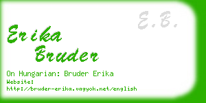 erika bruder business card